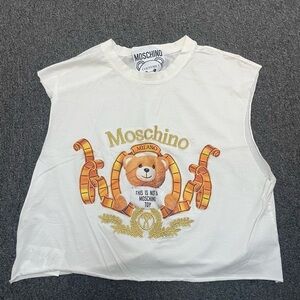 Authentic MOSCHINO Golden bear tank top